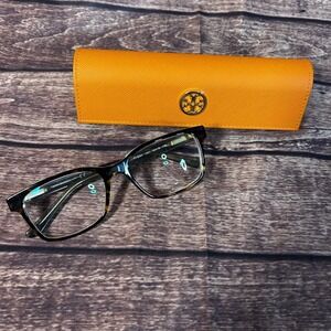 Tory Burch TY2064 1561 Dark Tortoise Sage Green Rectangular Eyeglasses with Case